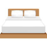 icono cama 3D marron 150x150
